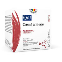 Crema anti-age cu Vitamina C si acid ursolic Matis Q4U, 50 ml, Tis Farmaceutic