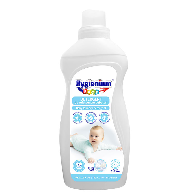 Detergent de rufe pentru bebelusi, 1L, Hygienium Baby