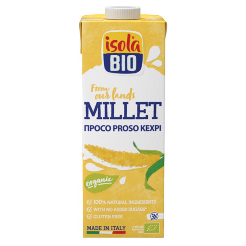 Bautura vegetala Bio fara gluten din mei, 1000 ml, Isola