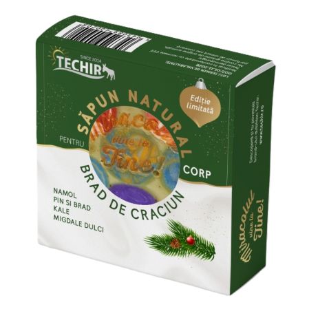 Sapun natural cu aroma de Craciun, 120 g, Techir