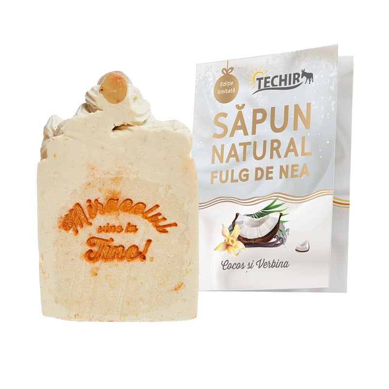 Sapun natural Fulg de Nea, 120 g, Techir