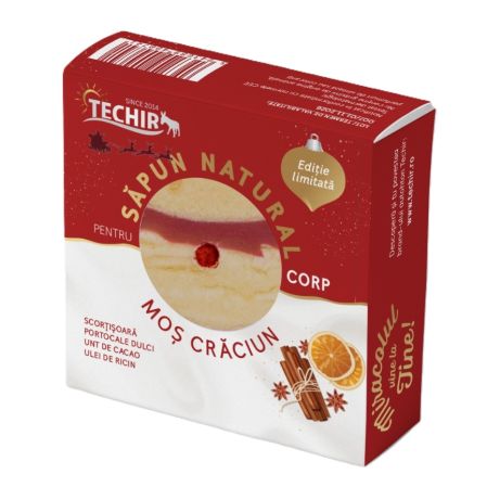 Sapun natural Mos Craciun, 120 g, Techir