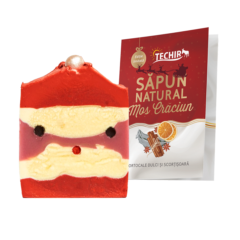 Sapun natural Mos Craciun, 120 g, Techir