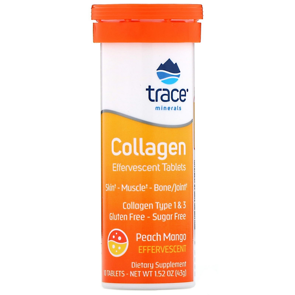 Colagen efervescent, 10 tablete, Trace Minerals