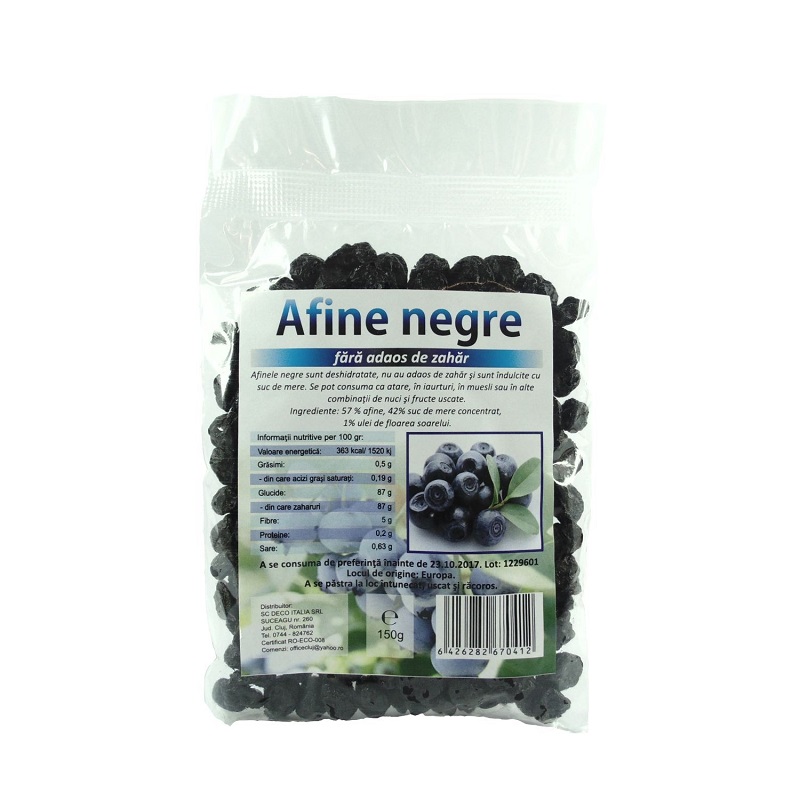 Afine negre, 150 g, Managis