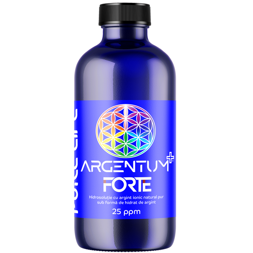 Hidrosolutie cu argint ionic Argentum Forte, 240 ml, Pure Life