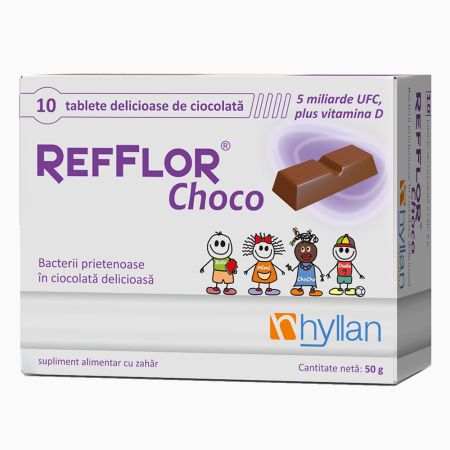 Refflor Choco, 10 tablete
