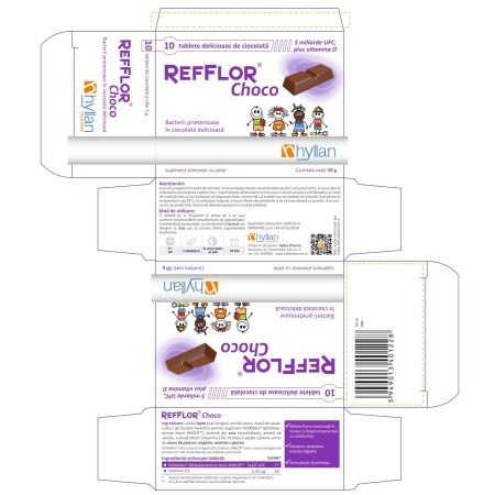 Refflor Choco, 10 tablete 702194