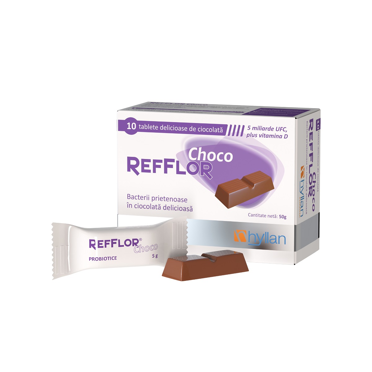 Refflor Choco, 10 tablete, Hyllan