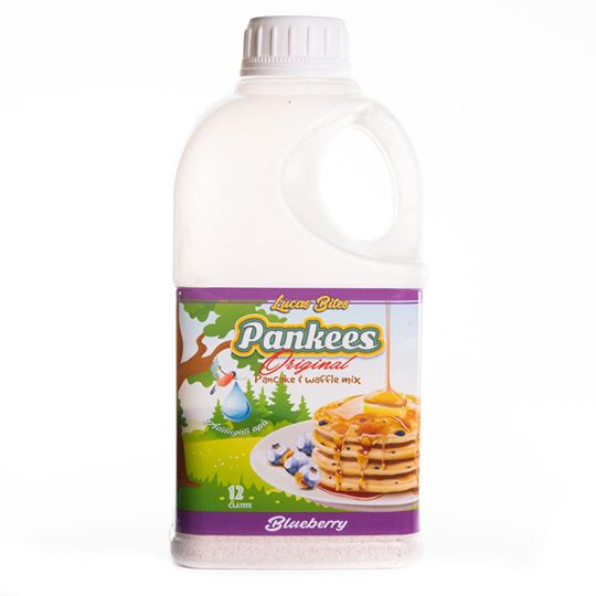 Mix pentru clatite si gofre Blueberry Pankees, 290 g, Lucas Bites