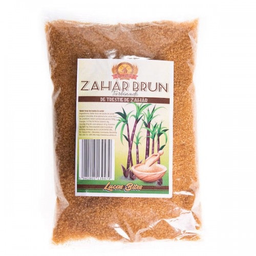 Zahar brun din trestie de zahar, 1 kg, Lucas Bites