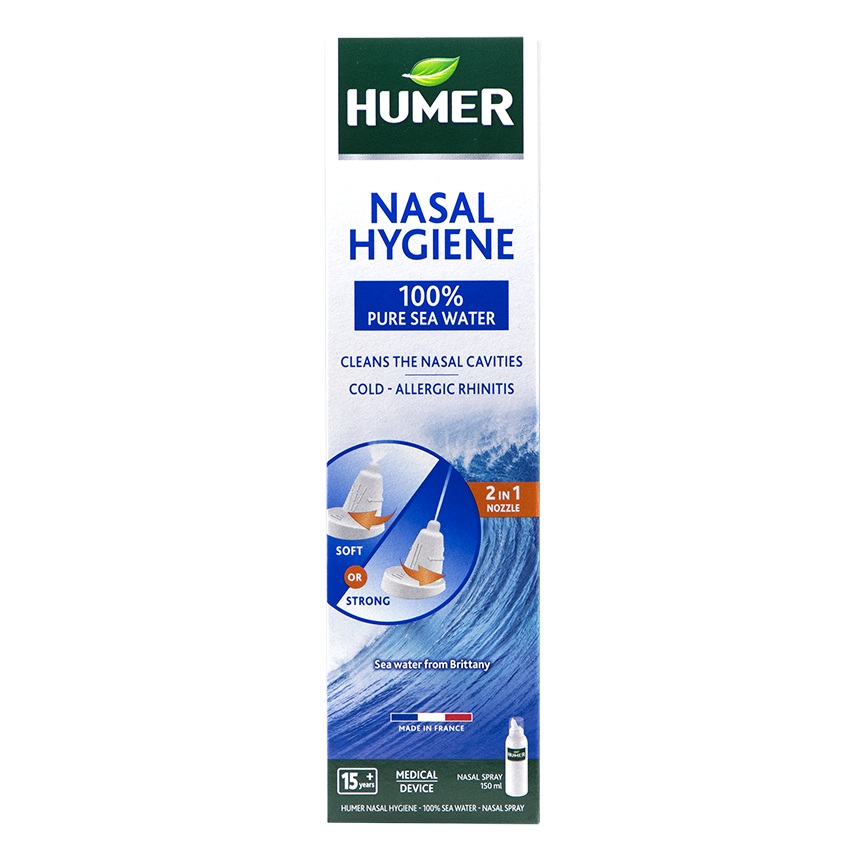 Spray nazal cu apa de mare pentru adulti, 150 ml, Humer