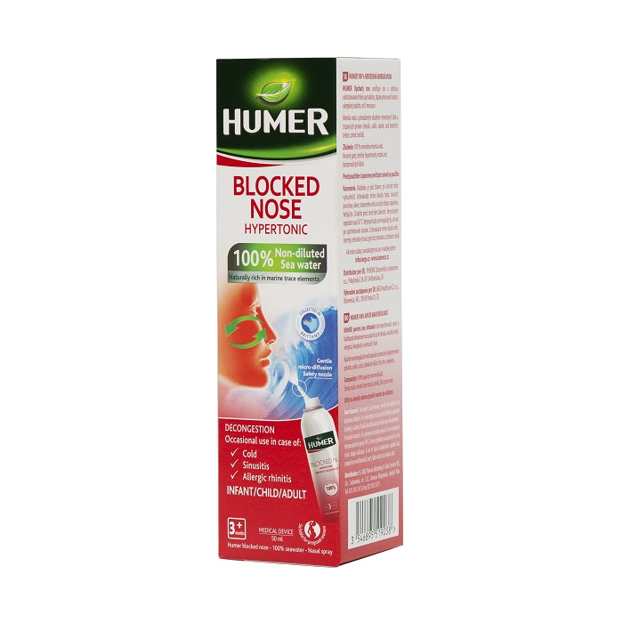 Spray nazal decongestionant, 50 ml, Humer