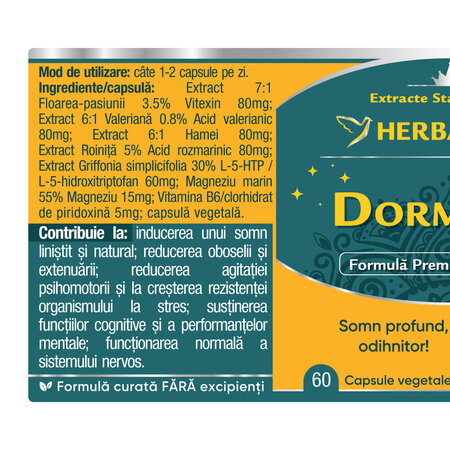 DormBine, 60 capsule, Herbagetica 688563