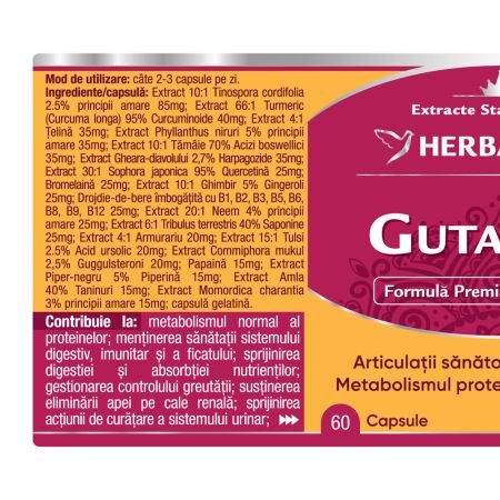 GutaPrim, 60 capsule, Herbagetica 688714
