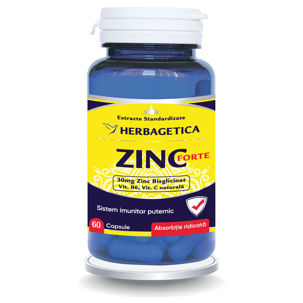 Zinc Forte, 60 capsule, Herbagetica
