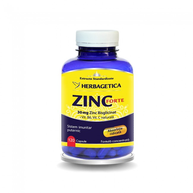 Zinc Forte, 120 capsule, Herbagetica