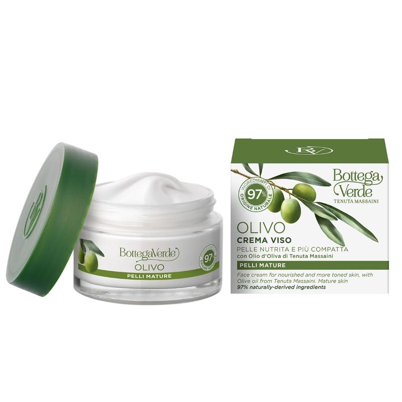 Crema de zi pentru ten matur cu ulei de masline, 50 ml, Bottega Verde