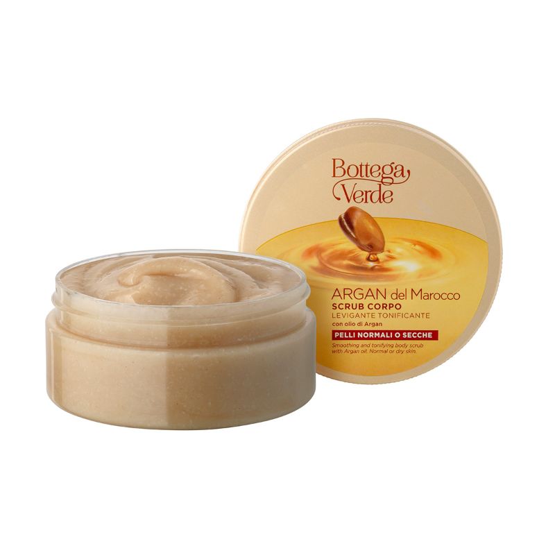 Scrub de corp cu ulei de argan, 200 ml, Bottega Verde