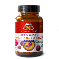 Lipozomal Vitamina B12 + D-Riboza, 60 capsule vegetale, Hypernatura