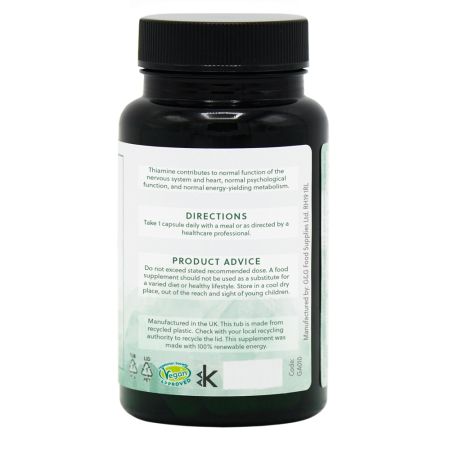 Vitamina B1 Tiamina, 100 mg, 90 capsule, G&G 647393