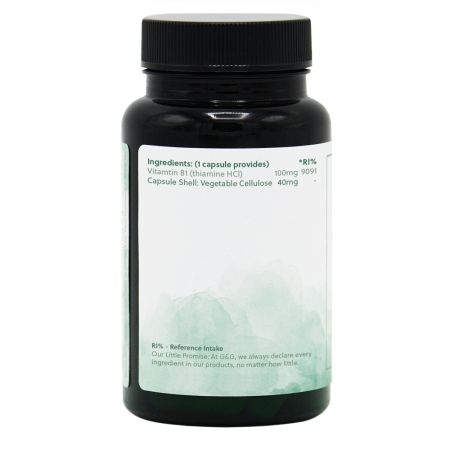 Vitamina B1 Tiamina, 100 mg, 90 capsule, G&G 647394