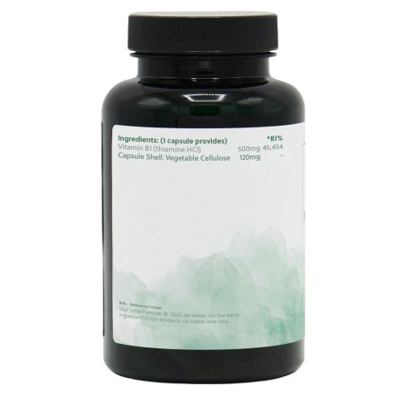 Vitamina B1 Tiamina, 500 mg, 90 capsule, G&G 647421