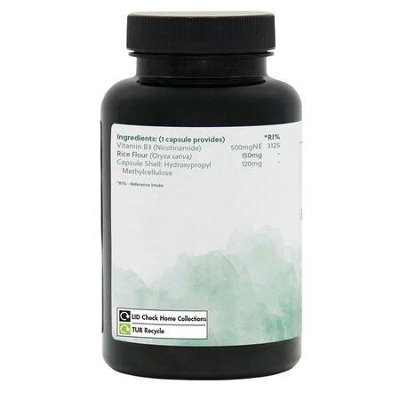 Vitamina B3 Nicotinamida, 500 mg, 120 capsule, G&G 726940