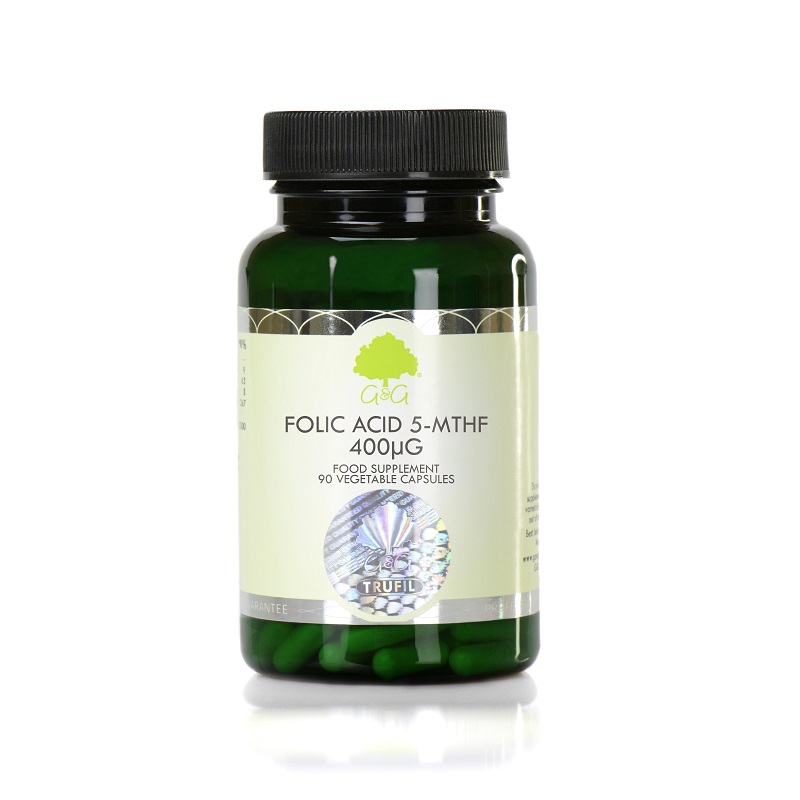 Acid Folic (5-MTHP), 400mcg, 120 capsule, G&G