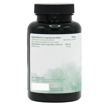 Vitamina E 400UI (Natural D-alfa), 120 capsule, G&G 647136