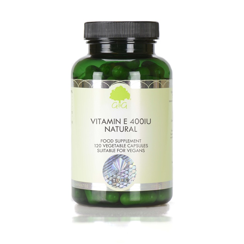 Vitamina E 400UI (Natural D-alfa), 120 capsule, G&G