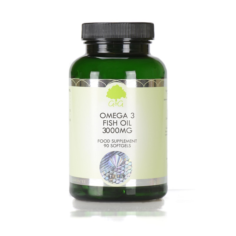 Omega 3 Ulei de Peste 3000mg, 90 capsule moi, G&G