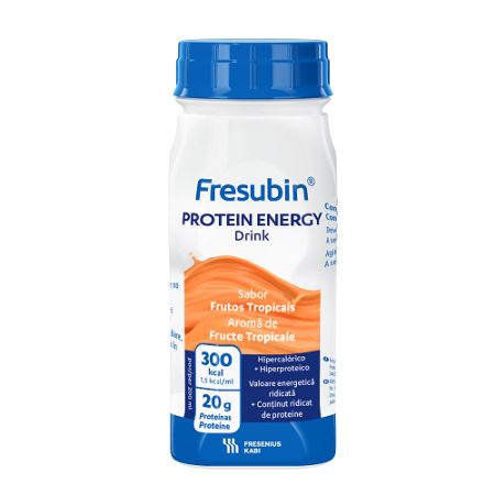 Bautura energizanta cu proteine aroma de fructe tropicale Fresubin, 4x200 ml, Fresenius Kabi Germania