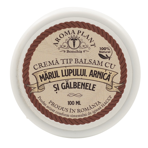 Crema tip balsam cu marul lupului, arnica si galbenele, 100 ml, Aromaplant