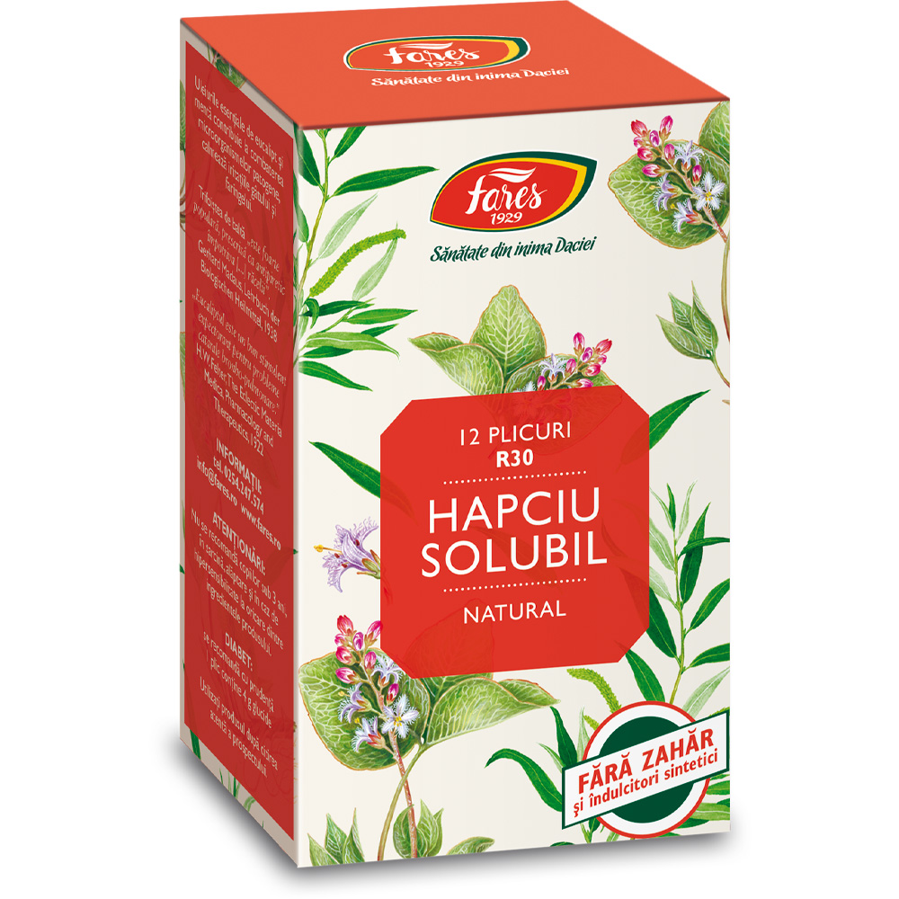 Hapciu Raceala si Gripa solubil, R30, 12 plicuri, Fares