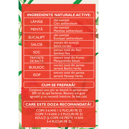 Hapciu Raceala si Gripa solubil, R30, 12 plicuri, Fares 620916