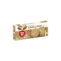 Biscuiti Bio cu unt, susan si mac, 132 g, Bio Junior