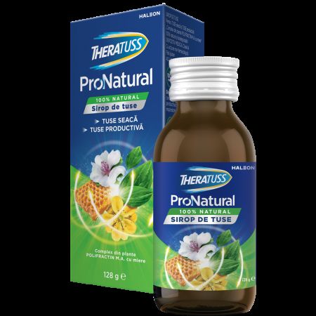 Sirop de tuse Theratuss ProNatural, 128 g, Haleon 707023