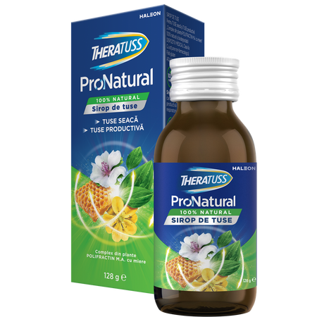 Sirop de tuse Theratuss ProNatural, 128 g, Haleon 707023