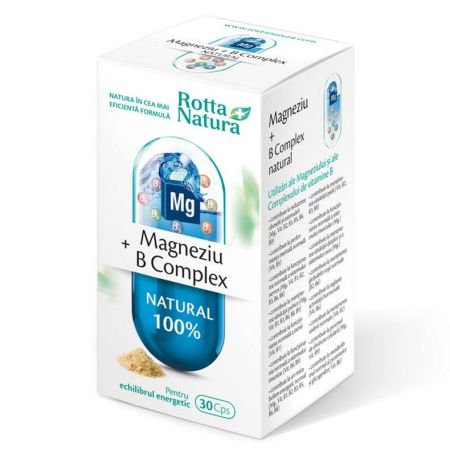 Magneziu + B Complex, 30 capsule, Rotta Natura