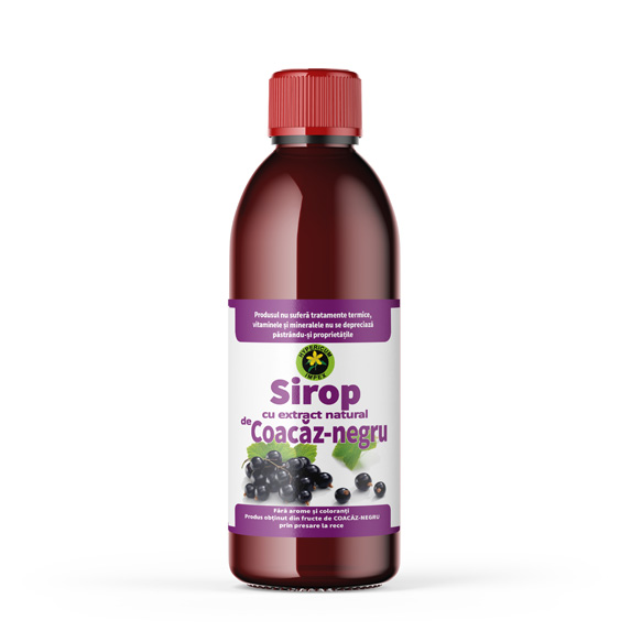 Sirop de Coacaz negru cu zahar, 500ml, Hypericum