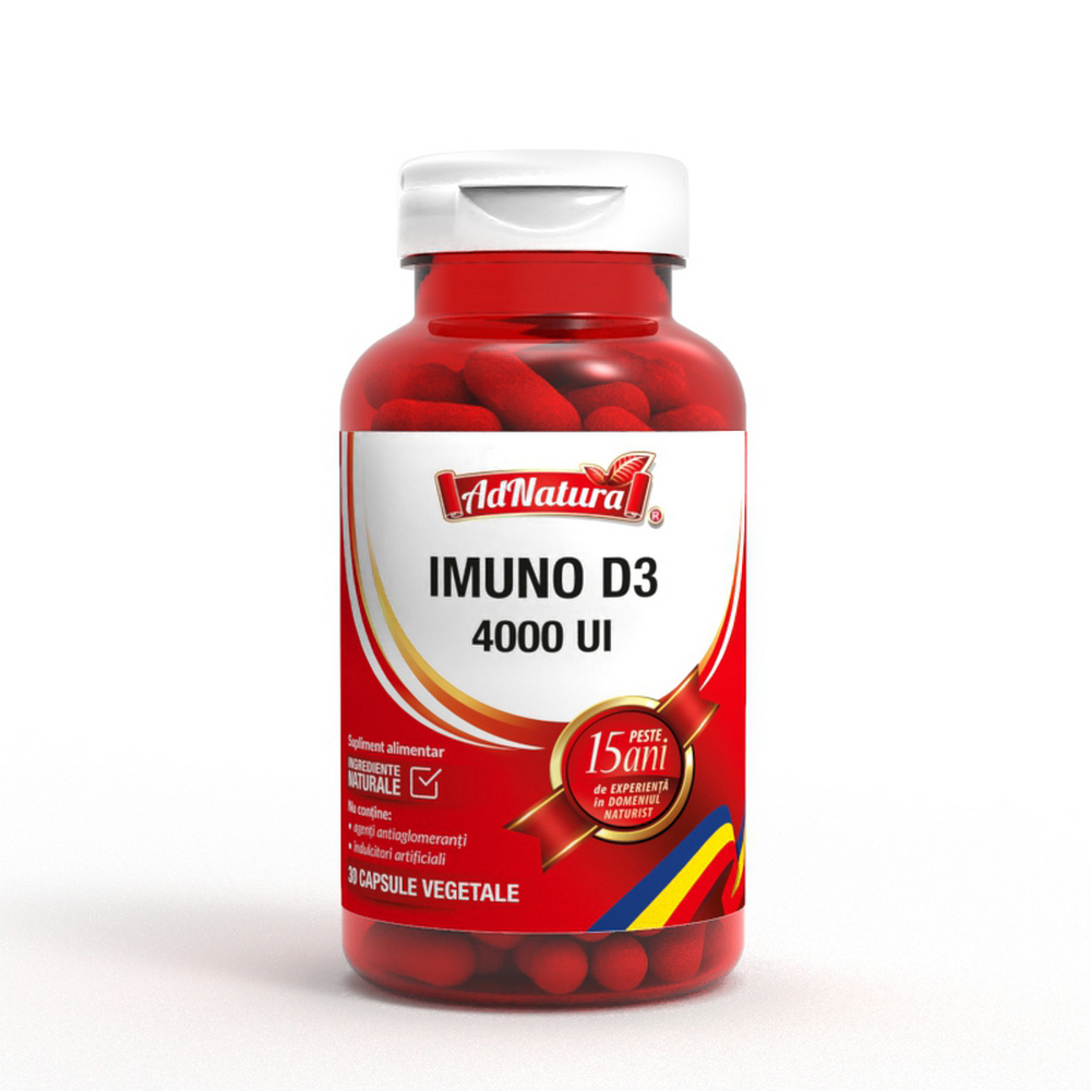 IMUNO D3, 4000 UI, 30 capsule, AdNatura