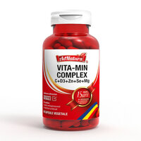 Vita-Min Complex C+D3+Zn+Se+Mg, 60 capsule, AdNatura