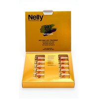 Tratament impotriva caderii parului Gold 24K, 10 fiole, Nelly Professional