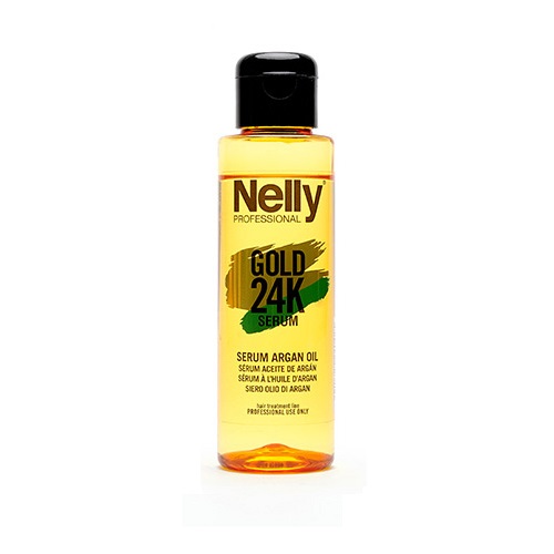 Serum cu ulei de Argan Gold 24K, 100 ml, Nelly Professional