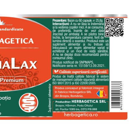 TriphaLax, 60 capsule, Herbagetica 688921