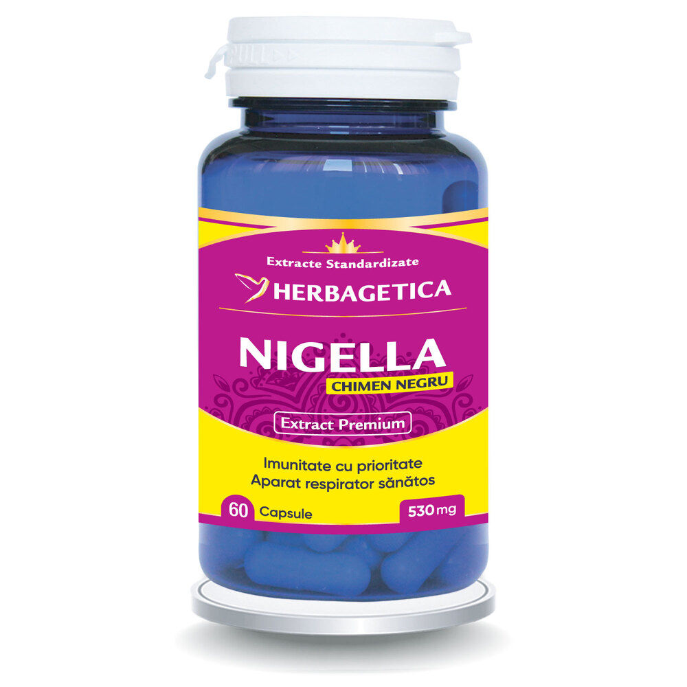Nigella chimen negru, 60 capsule, Herbagetica