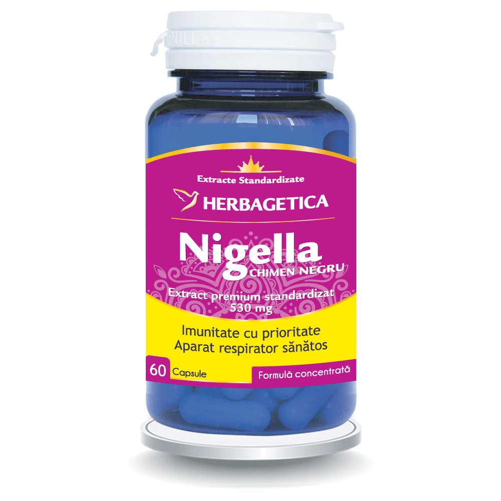 Nigella chimen negru, 60 capsule, Herbagetica