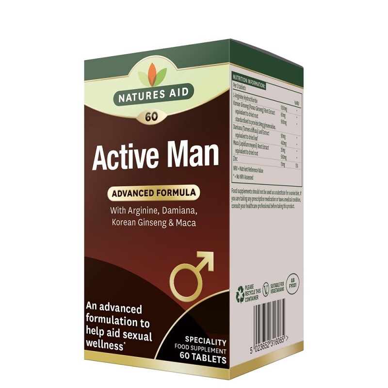 Active Man, 60 tablete, Natures Aid