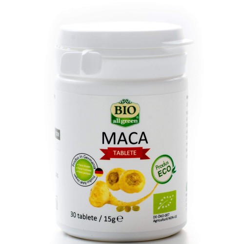 Maca bio, 30 tablete, Bio All Green